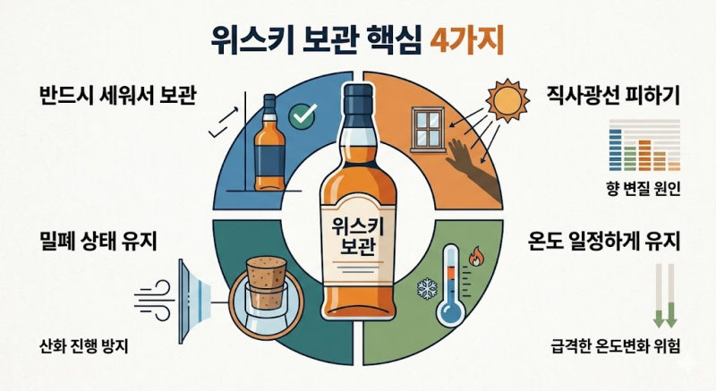 위스키 보관 방법 총정리 (산화 막는 법 + 제대로 보관하는 꿀팁)