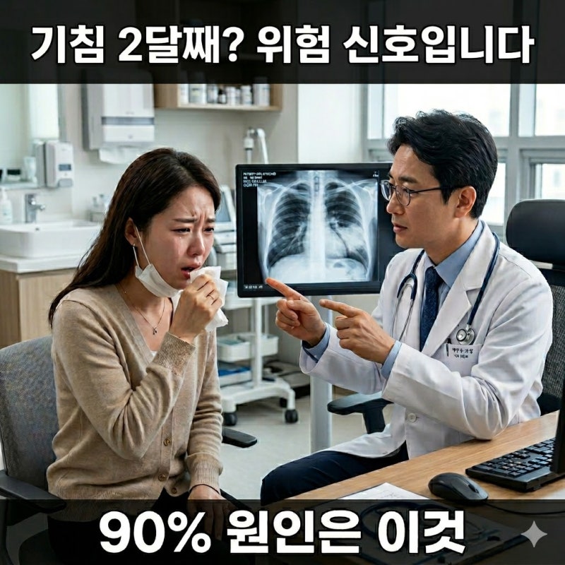 만성 기침 8주 이상 지속된다면? 반드시 확인해야 할 3가지 원인