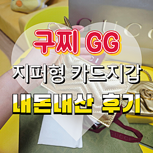 구찌 GG마몽 카드지갑 골드  내돈내산 득템후기 여주프리미엄아울렛