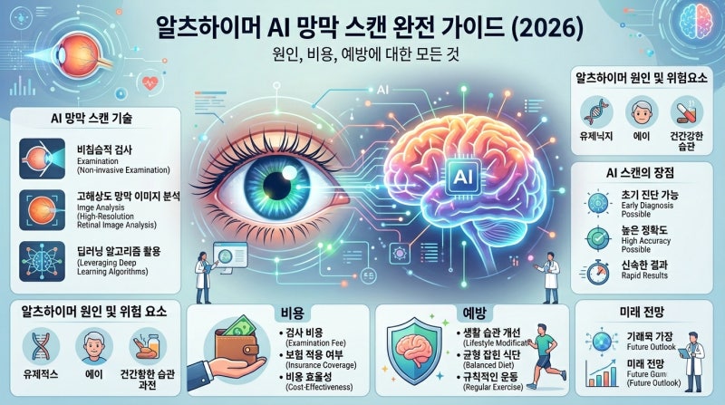 알츠하이머 AI 망막 스캔 완벽 가이드: 원인부터 비용까지 총정리 (2026) ｜종합편