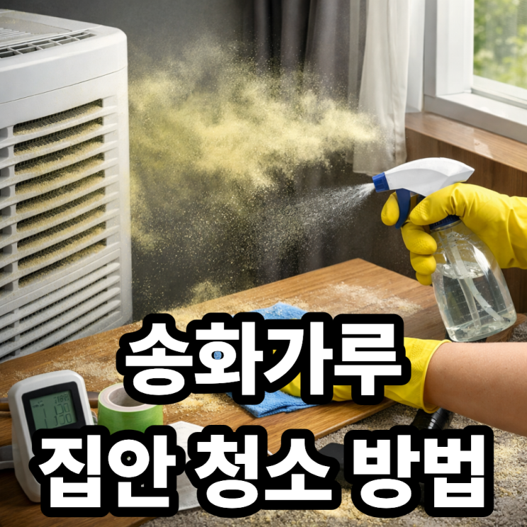  송화가루 집안 청소 방법  확산 막는 핵심 꿀팁 총정리