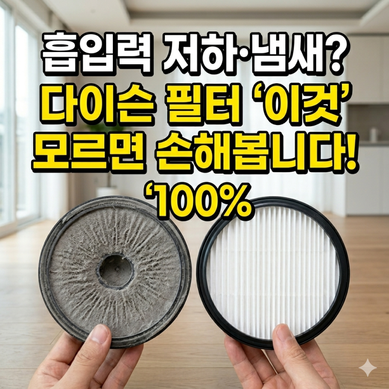 다이슨 청소기 필터 청소 주기와 교체 시기, 정품 vs 호환 필터 차이점은?