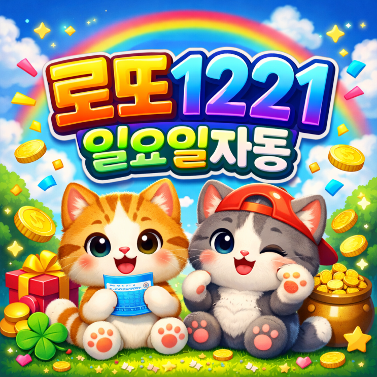  2026 로또 1221회 일요일 자동 6장, 난생처음 보는 패턴!? 