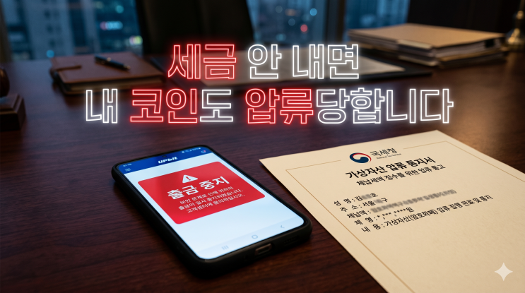  세금 밀렸다고 업비트 코인 압류당했나요? (국세청 가상자산 강제징수 해제법)