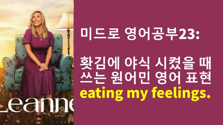  "스트레스받아서 폭식 중이야" 교과서엔 없는 진짜 미드 영어 (I'm eating my feelings 뜻/뉘앙스)