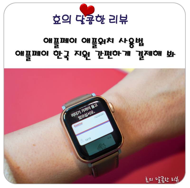 애플페이 애플워치 사용법 애플페이 한국 지원 간편하게 결제해 봐
