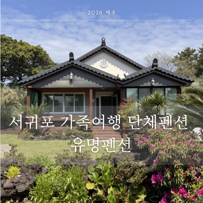 제주도 가족여행 단체 독채펜션 최대 20인 가능 서귀포 표선 유명펜션 만족 후기