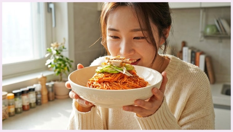  류수영 레시피 비빔국수 양념장 만들기 이건 3인분도 가능!