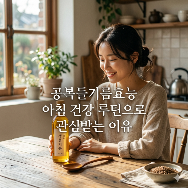 공복들기름효능 아침 건강 루틴으로 관심받는 이유