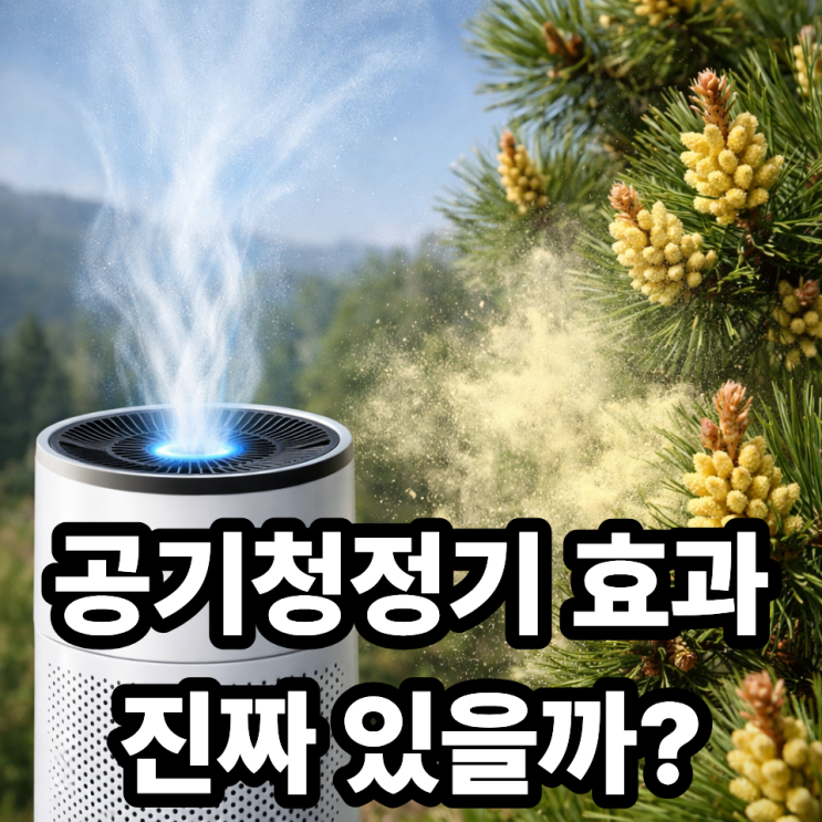  송화가루 공기청정기 효과 있을까?  실제 효과와 제대로 쓰는 방법