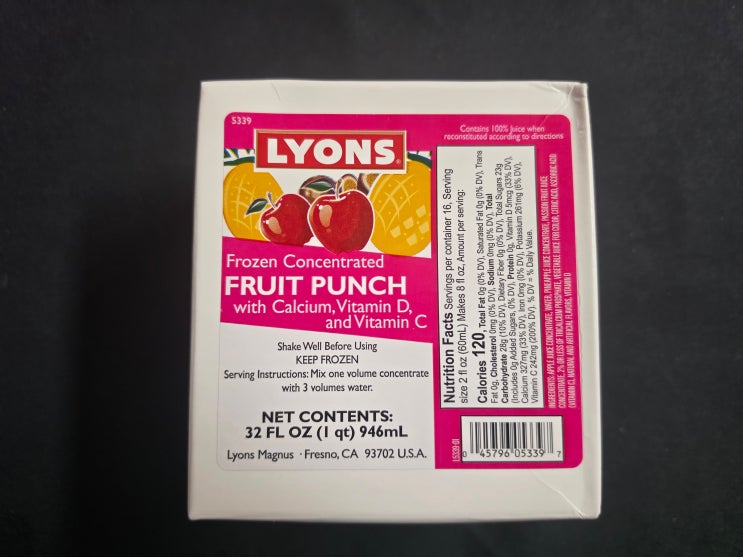  Fruit Punch Milk