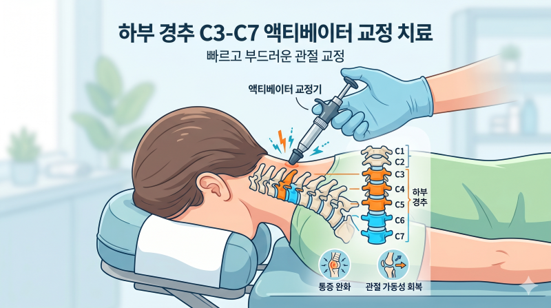 하부 경추(C3-C7) 액티베이터 교정 치료