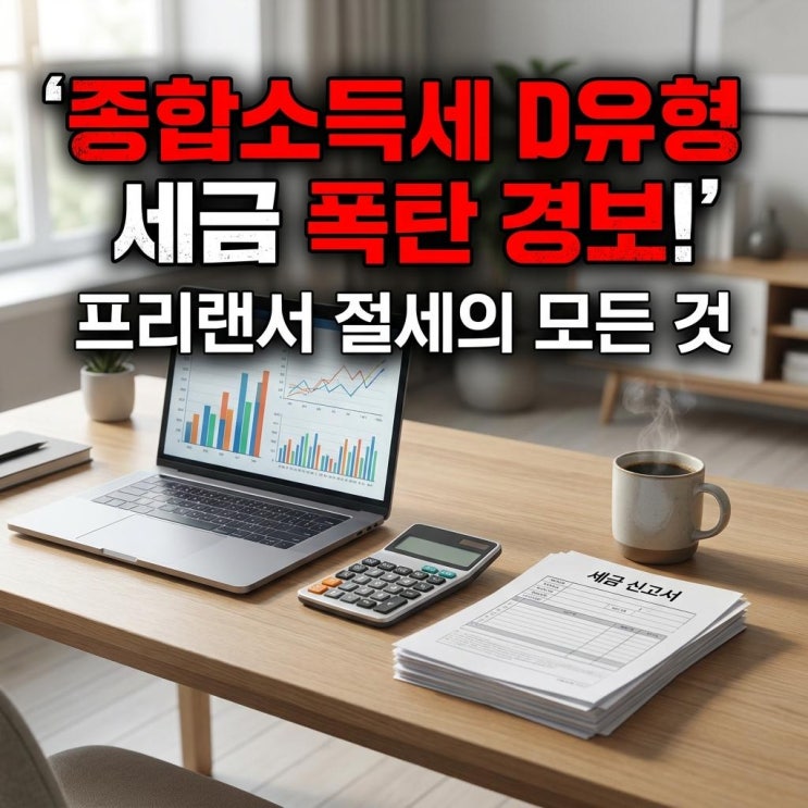  종합소득세 D유형 세금 폭탄 경보! 프리랜서 절세의 모든 것