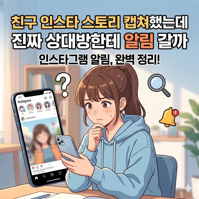 친구 인스타 스토리 캡쳐했는데 진짜 상대방한테 알림 갈까 DM은 전혀 다릅니다