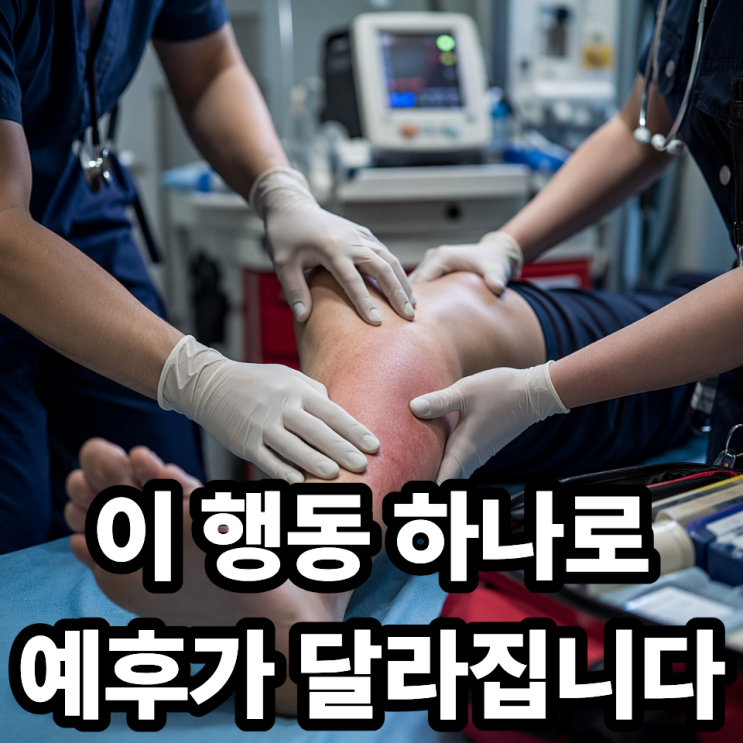  급성구획증후군 초기 대응 방법, 골든타임 놓치면 생기는 위험