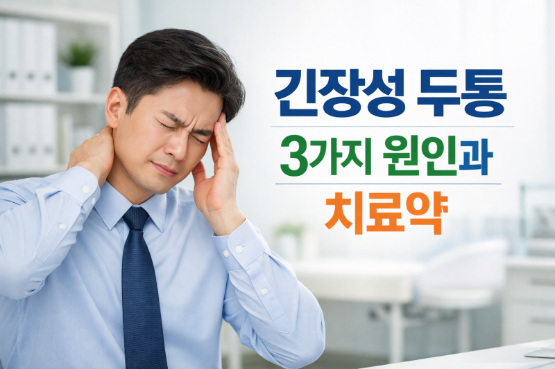 긴장성 두통 3가지와 증상 치료약 알아보자