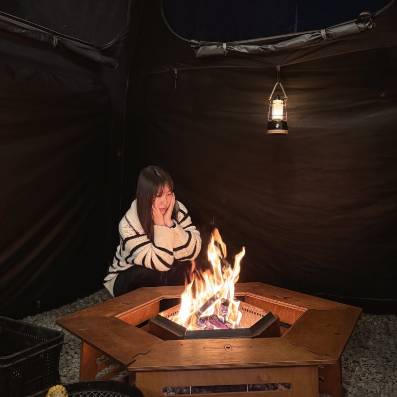 수원 불멍카페 리틀톤파크 분위기 감성 있는 장작 무제한 BBQ 불멍존