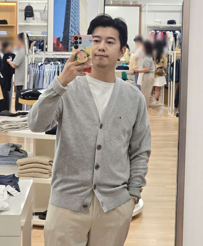 타미힐피거 가디건 남자 사이즈 정보(남자 가디건 브랜드 추천)