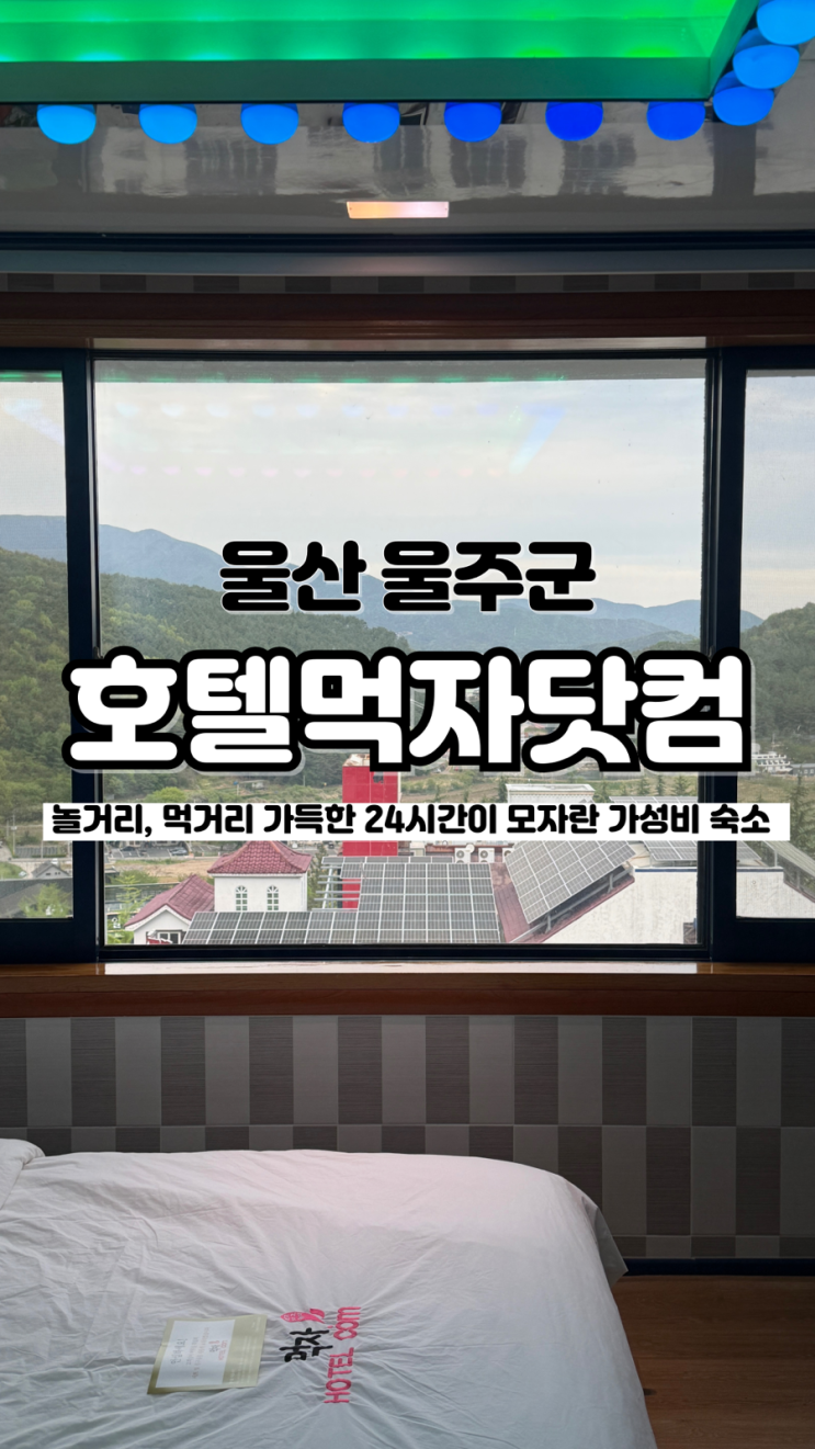  놀 거리 먹거리 가득, 24시간이 부족한 울산핫플 호텔먹자닷컴 알프스점
