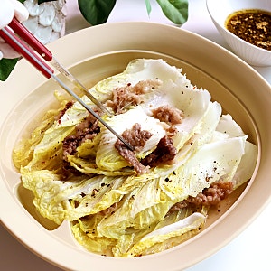 알배추 활용 요리, 차돌박이 알배추찜 만들기 소고기 야채찜 소스 레시피