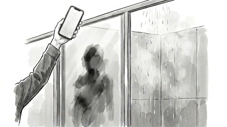  동급생(동성) 샤워실 촬영 미수 사건