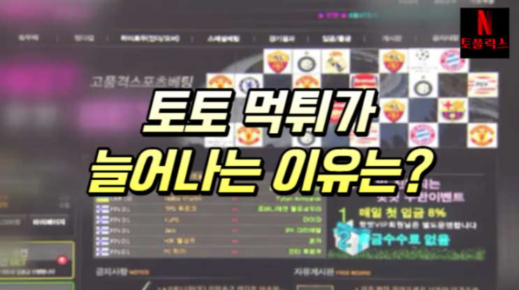  토토 먹튀사이트 급증의 원인은?