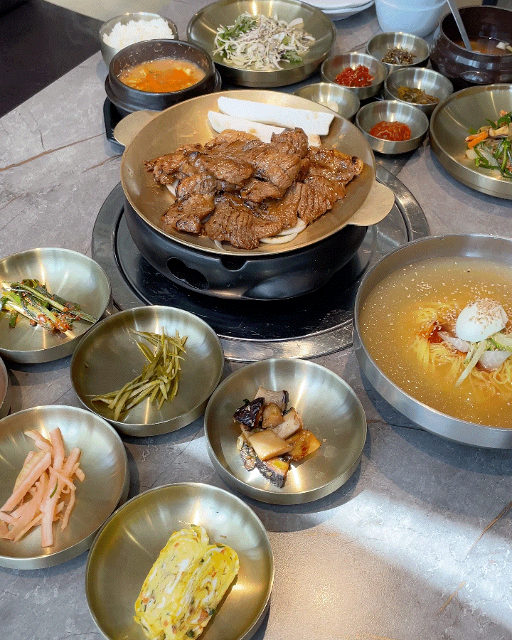  대전야외바베큐 모닥303 | 숲속 힐링! 점심특선 석갈비~제대로 차린 한 상