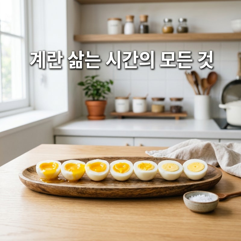 계란 삶는 시간 찬물부터 완숙 반숙 황금시간대 총정리