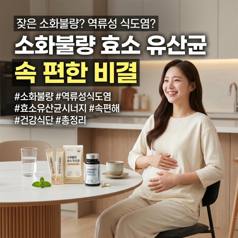 역류성 식도염에 좋은 음식과 소화효소 유산균 복용시간 가이드