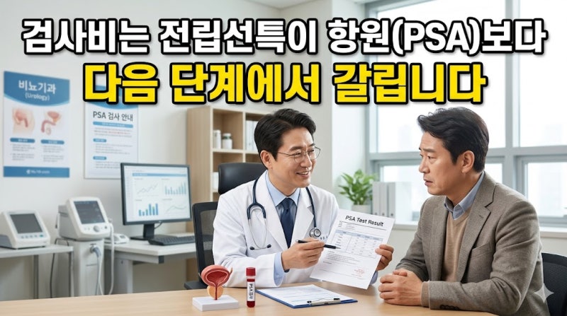 전립선암 검사 비용 얼마나 들까? “전립선특이 항원(PSA) 검사”부터 정밀 MRI ·조직 검사까....