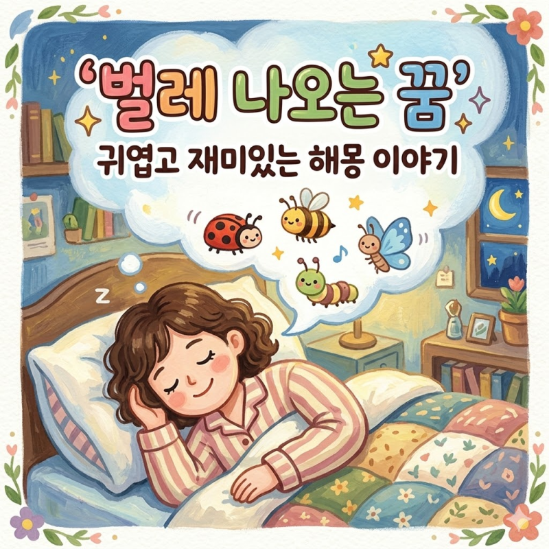 벌레 나오는 꿈 벌레꿈 길몽 흉몽 꿈해몽 해석