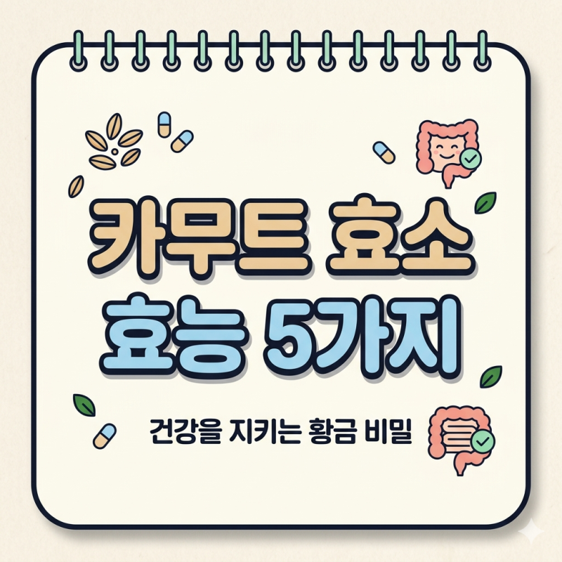 카무트 효소, 효능보다 중요한 건 따로 있습니다.
