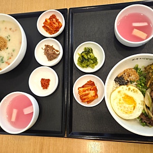 본죽 비빔밥 메뉴 추천 냉이된장 불고기 비빔밥 새우죽 후기