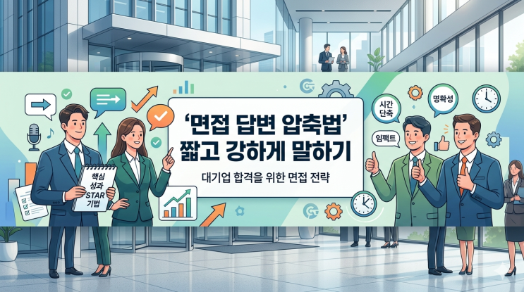  [면접준비] 면접 답변 1분 10초 30초 60초 압축법 짧고 강하게 말하기