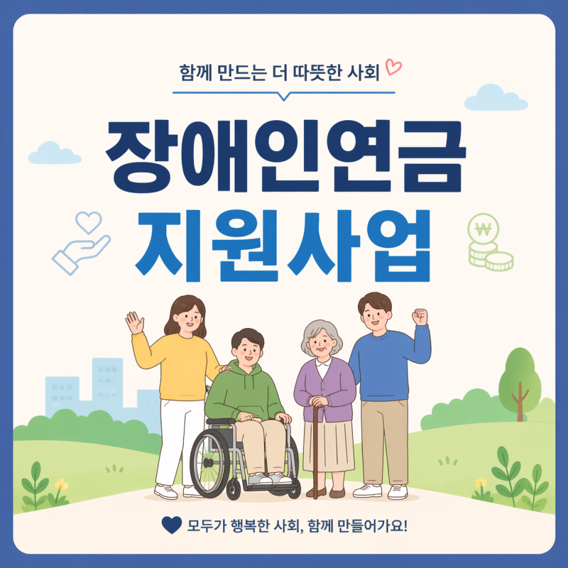 장애인연금 지원사업 안내 (2026년)