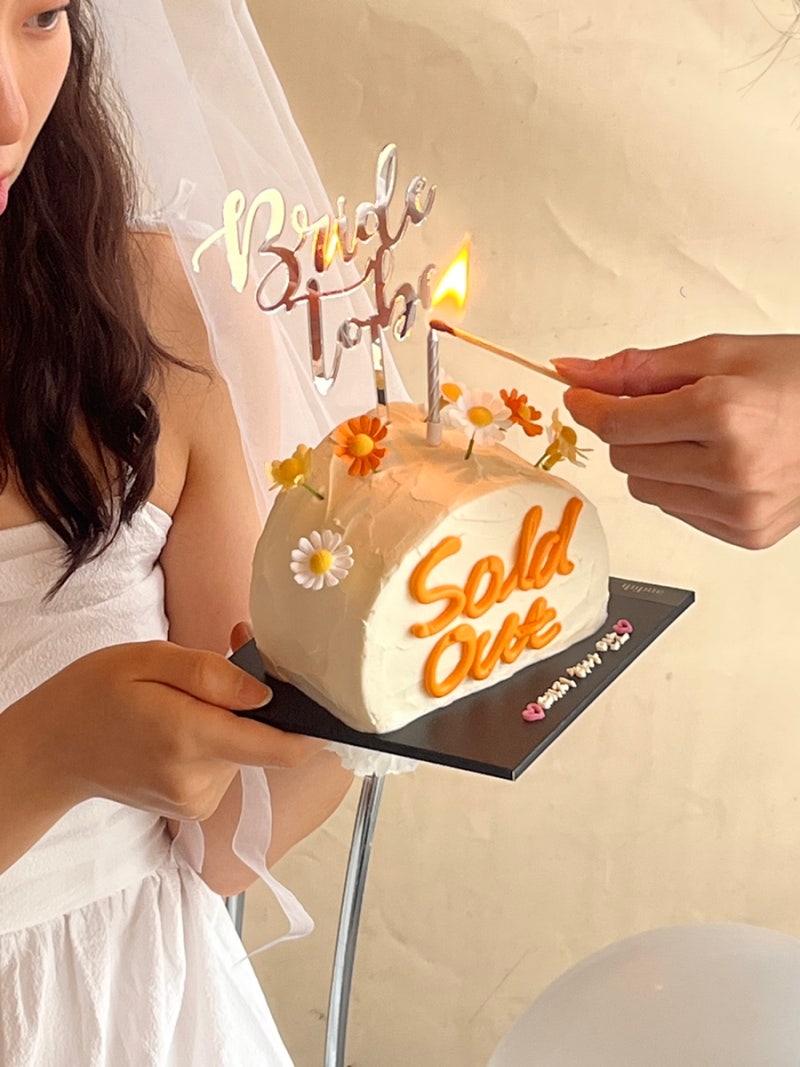 수원역 웨딩 브라이덜샤워 주문제작 감성 레터링케이크 잘하는 앤디드케이크
