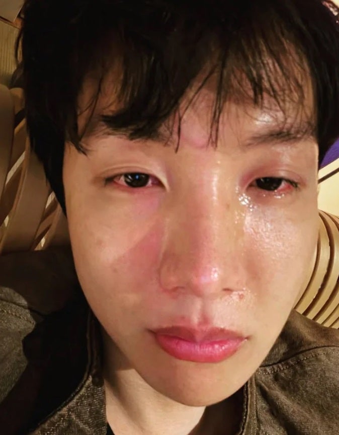 "오글거림 주의보" 눈물 셀카에 동참한 제이홉, 사진 실체를 알고보니...