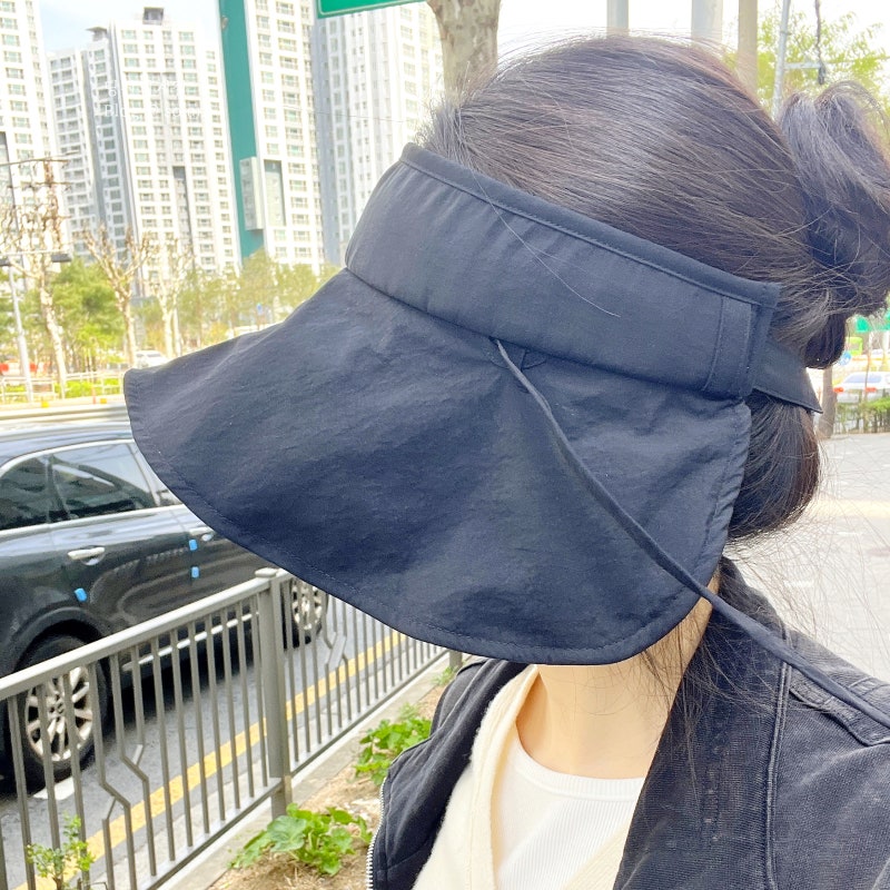 여성 썬캡 추천 | 돌돌이 여름모자 휴대성 좋은 썬캡 후기