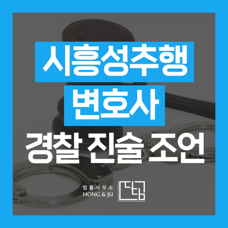  시흥성추행변호사 '경찰 진술 답변' 예시 - ②강제추행 인정 사건
