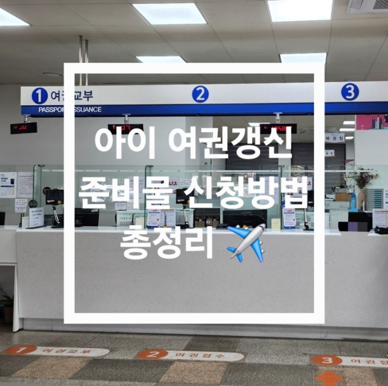 아이 여권갱신 준비물 신청방법 총정리 (김포시청 방문 후기) ✈️