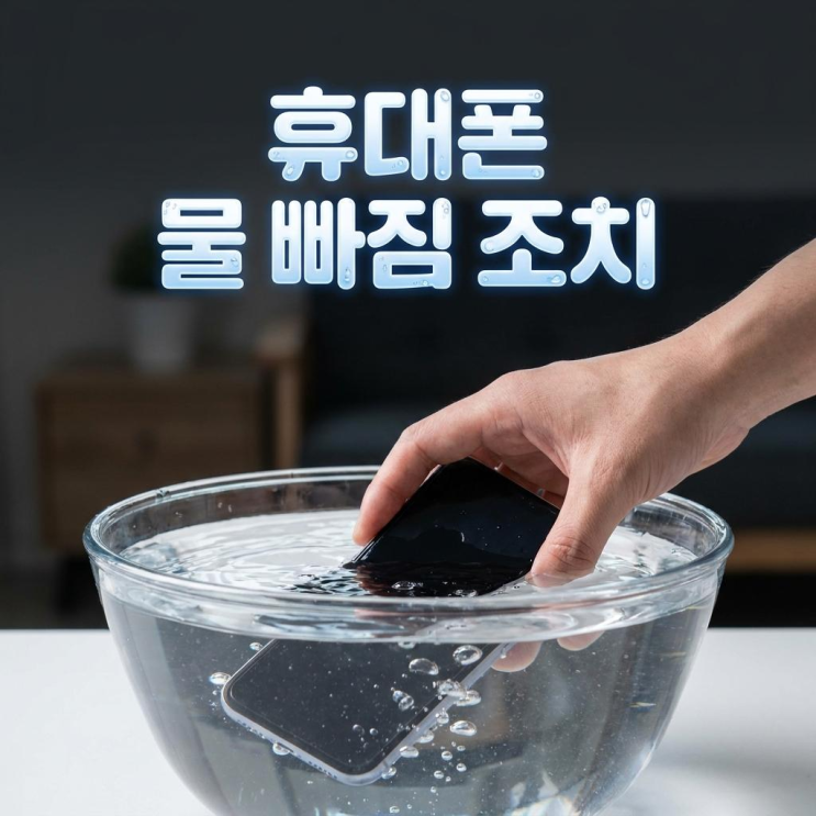  갤럭시 휴대폰 물에 빠졌을 때 조치방법과 데이터복구 주의사항