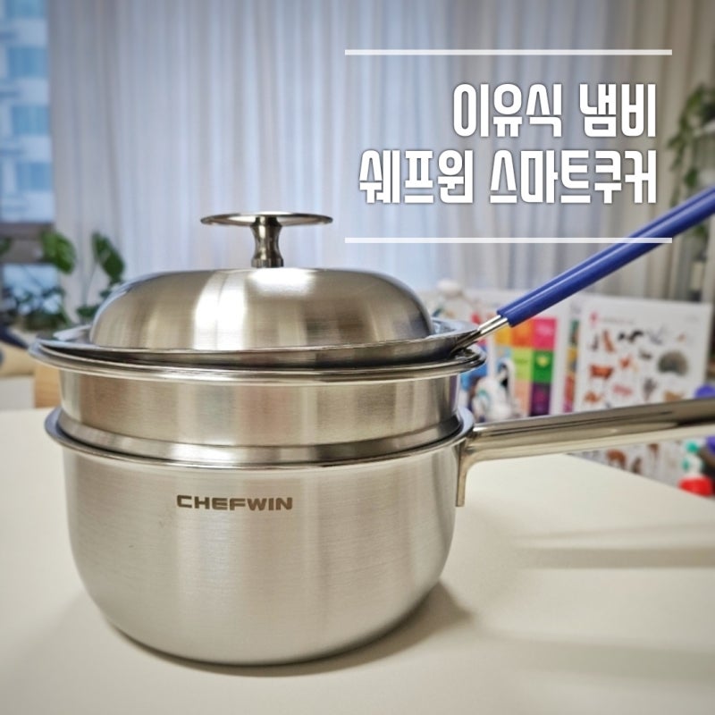 이유식 냄비 추천 쉐프윈 316 스텐 올인원 스마트쿠커 후기 (연마제 제거 방법)