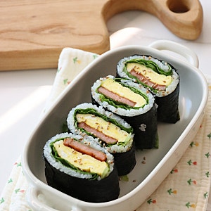 스팸무스비 레시피 사각 김밥 만들기 하와이안 무스비 스팸요리