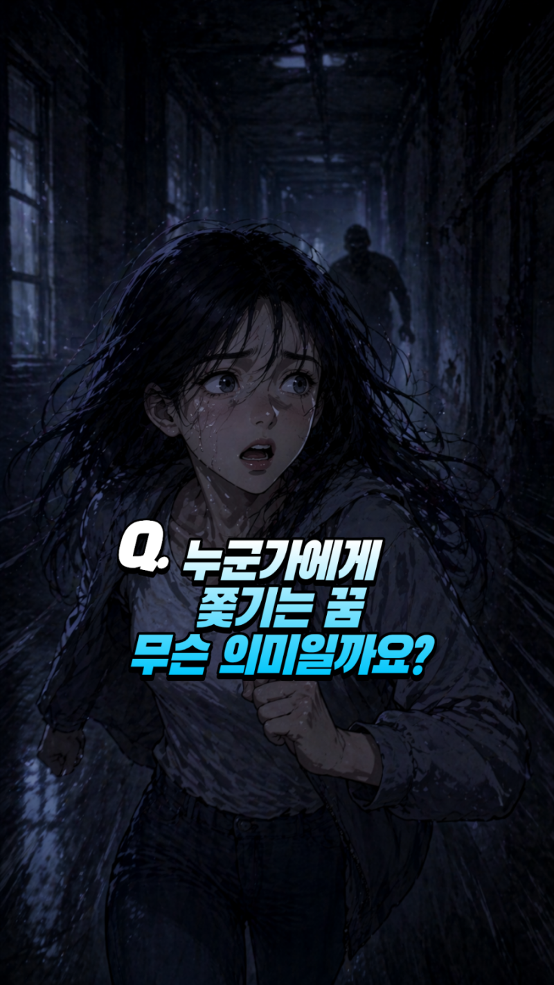 누군가에게 쫓기는 꿈 상황별 꿈 해몽 총정리