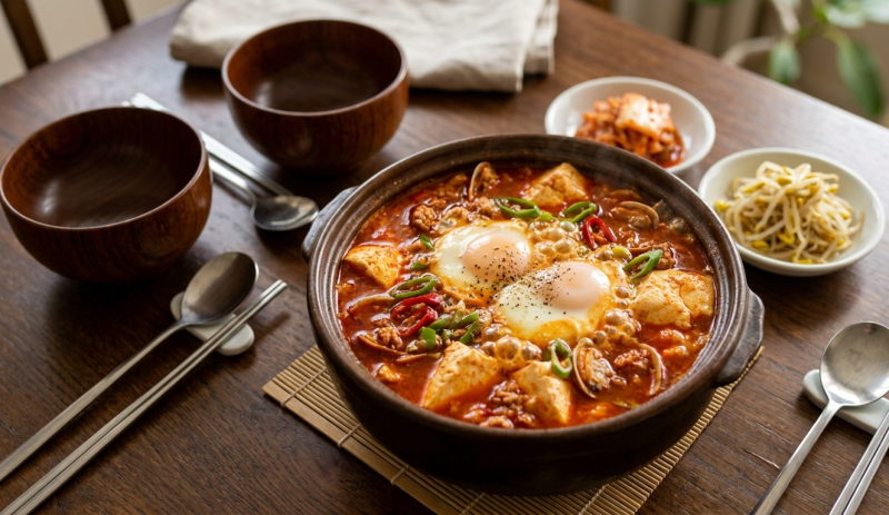 [은유의 2인분 레시피] 순두부찌개 만드는법 - 초간단, 최소재료, 맛은최고