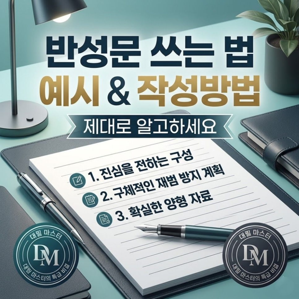반성문쓰는법 예시 작성방법 제대로 알고하세요