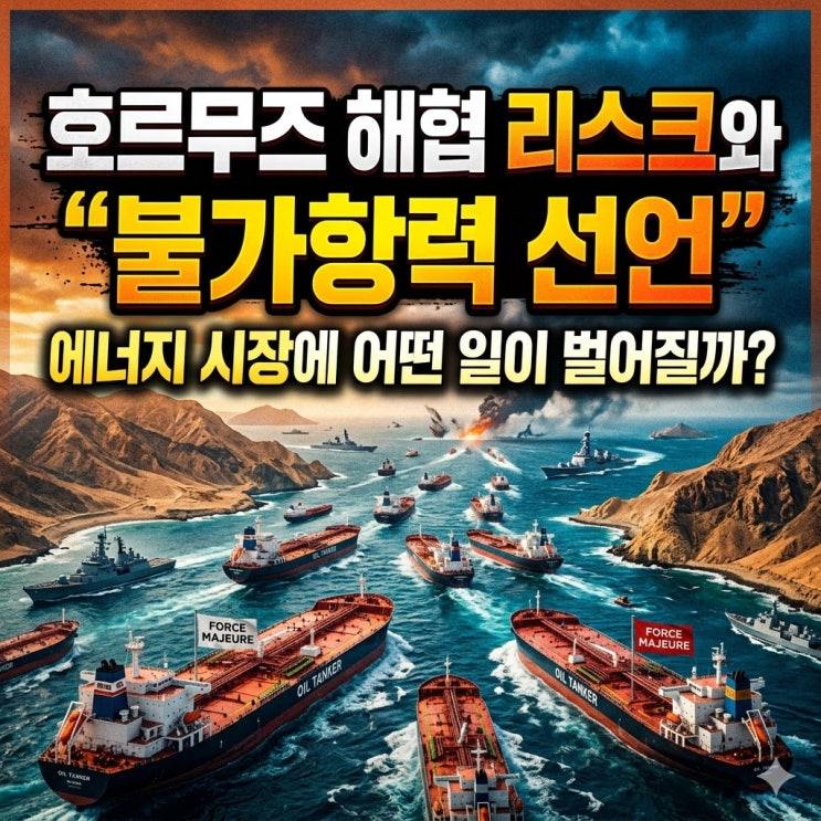  호르무즈 해협 리스크와 "불가항력 선언", 에너지 시장에 어떤 일이 벌어질까?