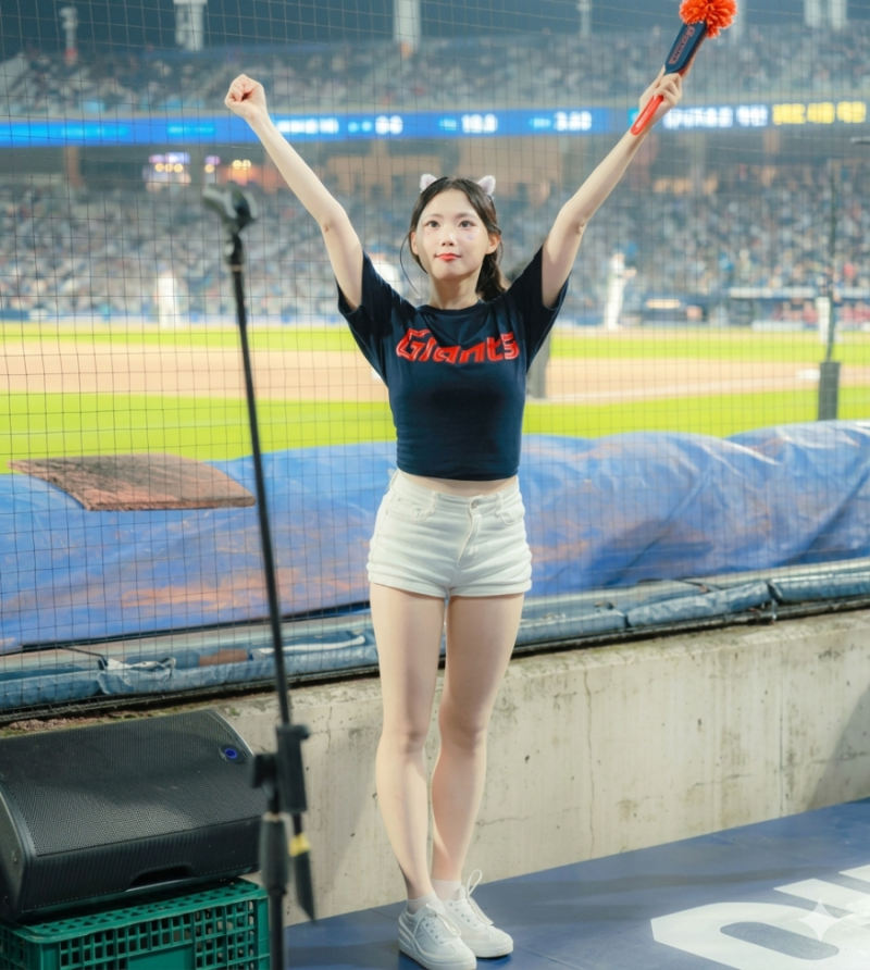 부산의 딸에서 자이언츠의 요정으로! 쾌활한 에너지의 주인공, 김나현 치어리더