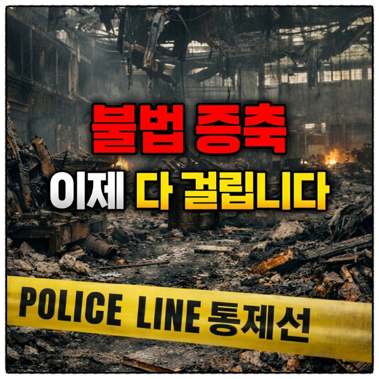  불법 증축 이제 다 걸립니다(feat. 대전공장 화재사건)