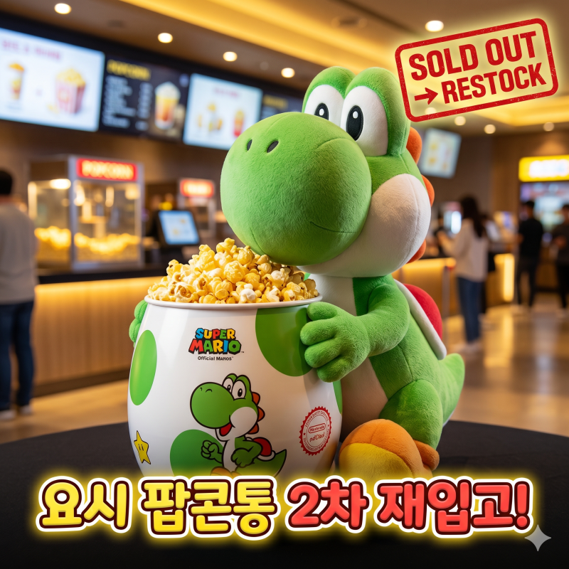 CGV 요시 팝콘통 2차 재입고 구매 꿀팁 | 가격·재고확인·활용법 총정리 (2026년 4월)